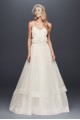 3D Floral Bodice Tulle Ball Gown Wedding Dress WG3890