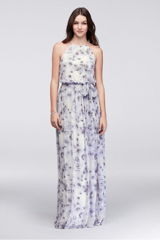 Alana Printed Chiffon Bridesmaid Dress Donna W2503MDB
