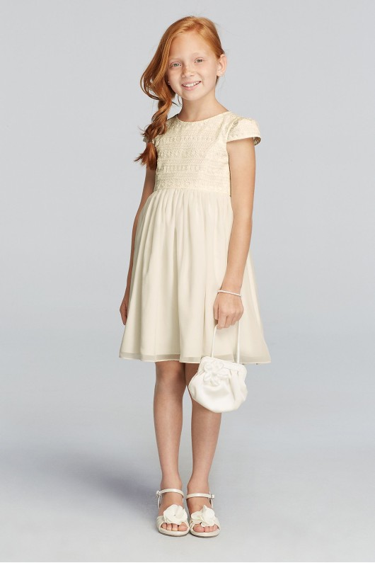 All Over Lace Short Sleeve A-line Dress OP221