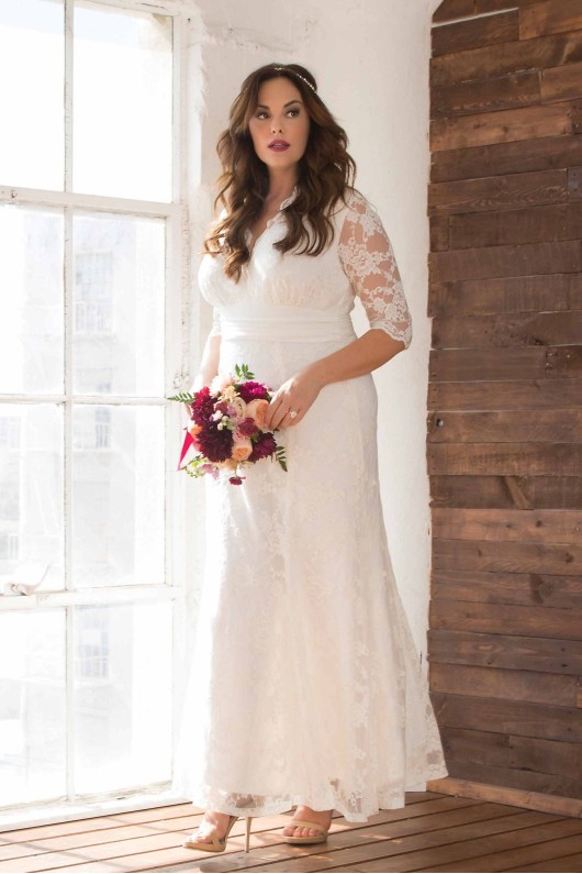 Amour Lace Plus Size Wedding Gown 14130905