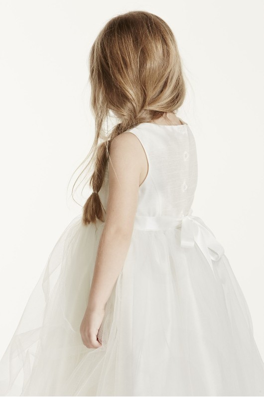 As-Is Tulle Ribbon Waisted Flower Girl Dress AI17040434
