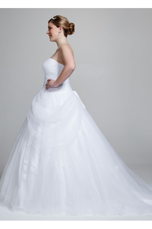 As-Is Wedding Dress with Side Swags AI13012410