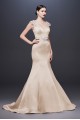 Cap Sleeve Satin Mermaid Wedding Dress with V-Neck Truly Zac Posen ZP341837