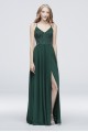 Chiffon and Floral Lace Dress with Beaded Waist 3930VJ2C