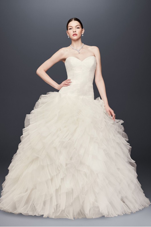 Drop-Waist Tulle Wedding Dress Truly Zac Posen ZP341734