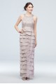 Floral High Neck Sheath JH9M6767A Style Dress with Ruffle Skirt