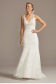 Floral Illusion V-Back Petite Wedding Dress - 7MS251211