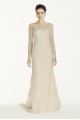 Illusion Sleeved Lace Wedding Dress CWG718