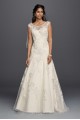 Jewel Tulle Aline Wedding Dress with Lace Applique WG3756