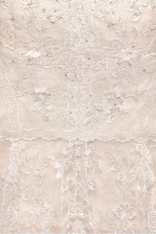  Lace A-Line Plus Size Wedding Dress 8MS251174