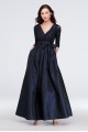 Lace Surplice Bodice Taffeta Ball Gown JHDM5750