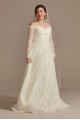 Leafy Applique Lace Off the Shoulder Wedding Dress  CWG891