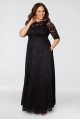 Leona Glitter Lace A-Line Plus Size Gown 13180910