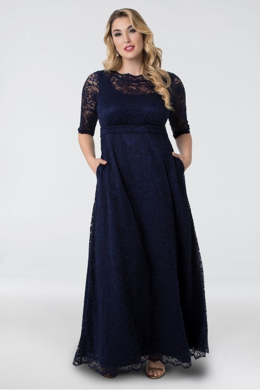Leona Lace A-Line Plus Size Gown 11180902