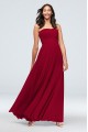 Long Strapless F20051 Style Bridesmaid Dress with Cross Waist
