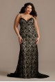 Low Back Style Soft Lace Plus Size Wedding Dress Galina 4XL9WG3827