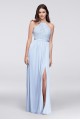 Mesh Open-Back Lace Bridesmaid Dress F19608