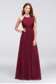 Micro-pleated Long A-line Mesh Bridesmaid Dress Style 644595I