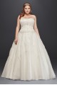Organza Plus Size Wedding Dress 8NTCT258