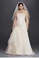 Organza and Lace Plus Size A-Line Wedding Dress 9WG3807