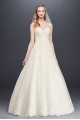 Petite Size 7V3836 Style Beaded Lace Tulle Ball Gown Wedding Dress