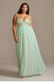 Plus Size Long A-line Sexy Chiffon Beaded Bodice Dress for Prom Style W43793TS6