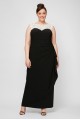 Plus Size Long Matte Jersey Special Occassion Dress 4351423 with Lace Embellishment