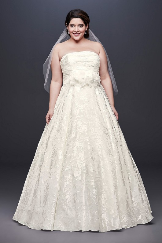 Printed Organza A-line Plus Size Wedding Dress Collection 9NTWG3907