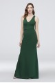 Scuba Crepe Mermaid Dress with V-Back DS270015
