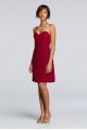 Short Strapless Mesh Dress with Sweetheart Neck W10953