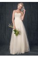 Strapless A Line Beaded Lace Tulle Gown AI10043102