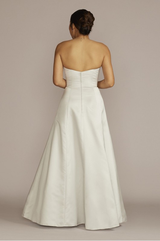 Strapless A-Line Satin Wedding Dress DB Studio BLANKSALINEMISSY