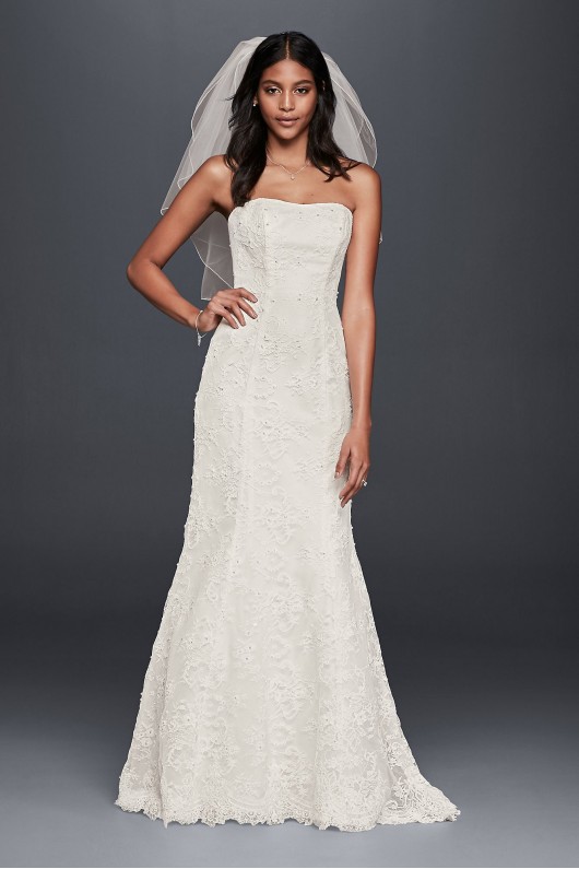 Strapless Beaded Lace Mermaid Wedding Dress Collection OP1300