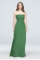 Strapless Georgette Cascade Bridesmaid Dress F19904