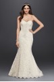 Strapless Lace Trumpet Wedding Dress CRL277