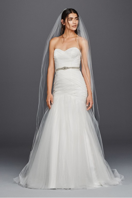 Strapless Ruched Mermaid Tulle Wedding Dress Collection WG3791