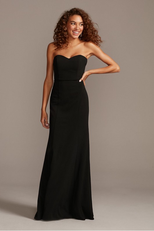 Sweetheart Strapless Stretch Crepe Dress DS270075