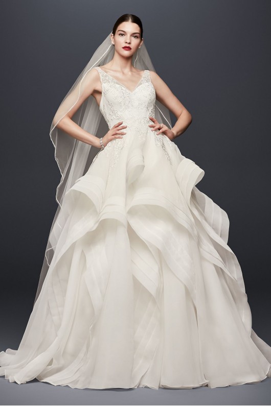 Truly Zac Posen Horsehair Tier Skirt Wedding Dress ZP341835