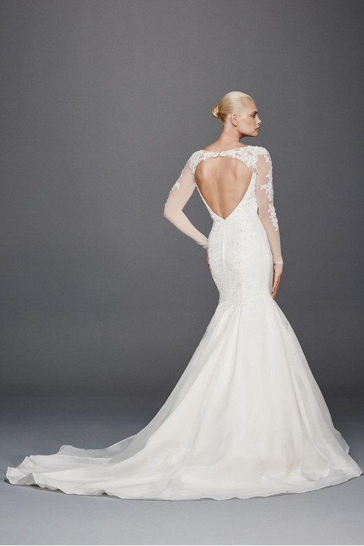 Truly Zac Posen Long Illusion Sleeve Wedding Dress ZP341640