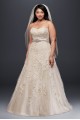 Tulle A-Line Plus Size Wedding Dress with Lace Collection 9V3587