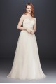 Tulle A-Line Wedding Dress with Beaded Waist Collection V3852