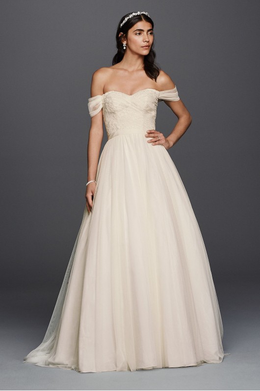 Tulle Beaded Lace Sweetheart Wedding Dress WG3785