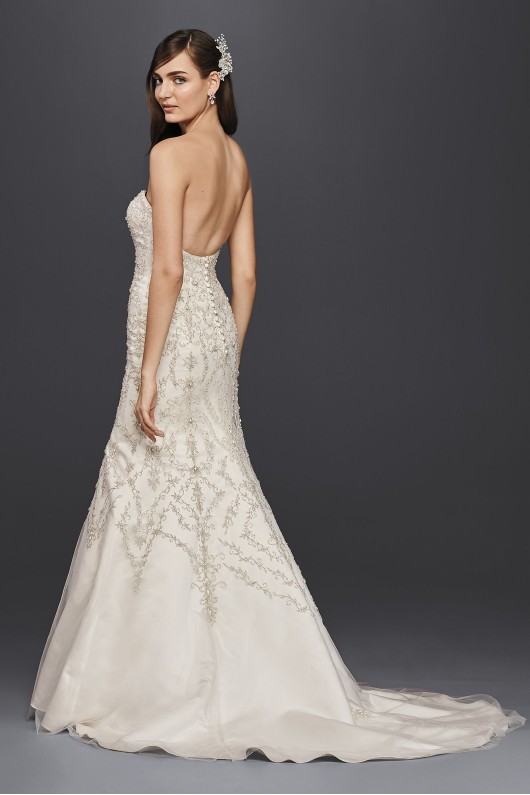 Tulle and Crystal Mermaid Wedding Dress CWG706