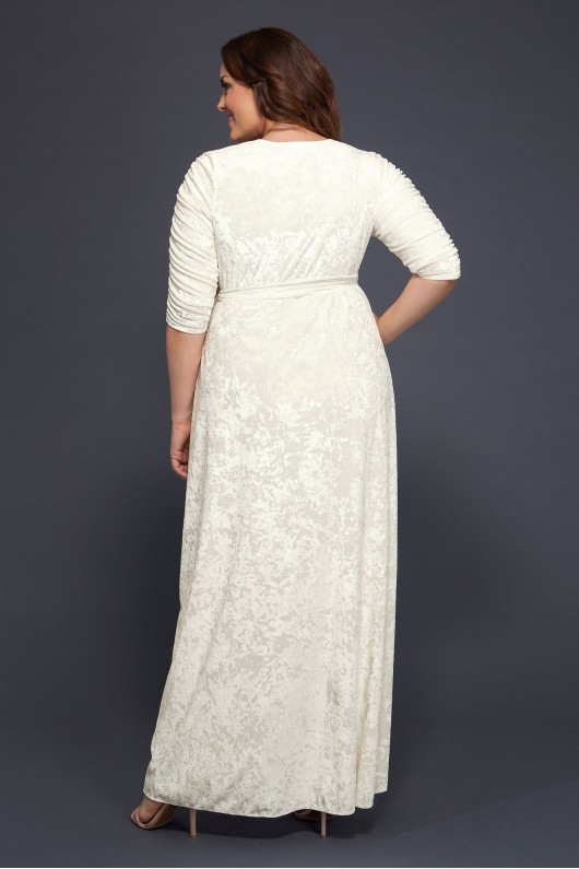 Vie En Velvet Plus Size Wrap Wedding Dress 19183007